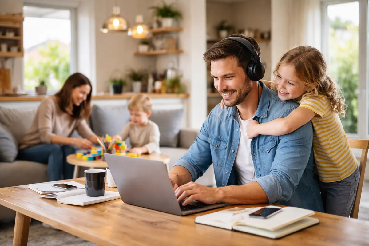 Comment le télétravail transforme nos routines familiales