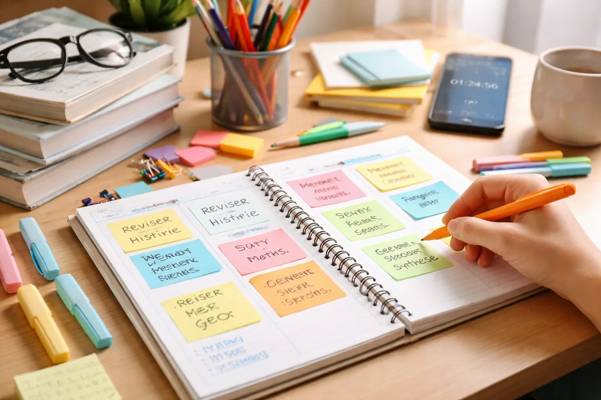 Comment utiliser un planning gratuit pour réviser le Bac et le Brevet